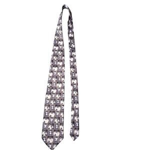 Loony Tunes Black & White Tasmanian Devil Character Mens Novelty Tie Cartoon